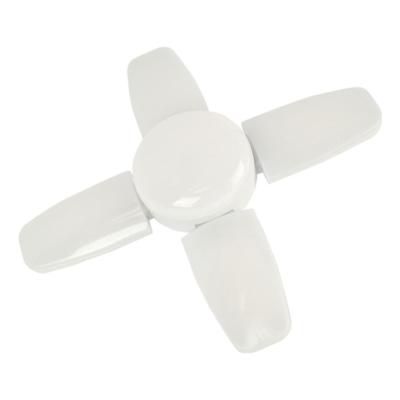 China Residential New Product Indoor Plastic Mini 4 1 Blade White Foldable Fan Blad Led Bulb for sale