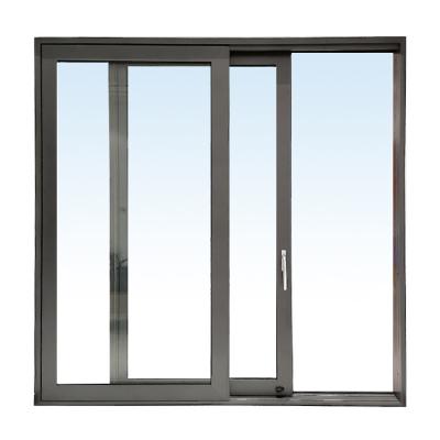 China Factory price traditional best selling wooden color aluminum glass sliding door for sale