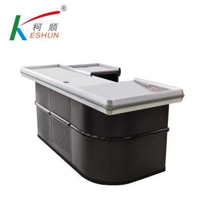 China Stainless Steel Supermarket Grocery Checkout Counter Table For Sale Checkout Counter Table Desk for sale