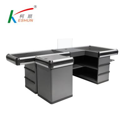 China Electric Supermarket Checkout Counter Shopping Mall Retail Checkout Counter , Express Checkout Cashier for sale
