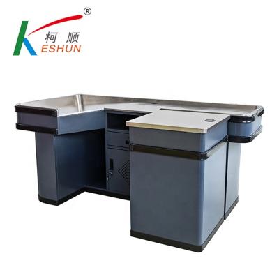 China The supermarket checkout counter design any color for sale table counter checkout cashier for sale