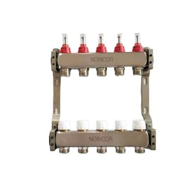 China Contemporary Underfloor Heating Water Supply Manifold , Underfloor Heating Stainless Steel Water Manifold for sale