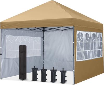 China Aluminum Alloy Good Quality Wholesale 10x10 Outdoor Event Canopy Tent With Sidewalls One Push 10*10 Folding Tent for sale