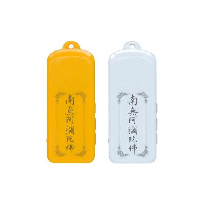 China audio game & Mini Small Portable Buddhist Earphone OEM 1W Buddhist Singing Machine Buddha Music Player with TF Card, Earphone Port and Mic USB Charging Port for sale