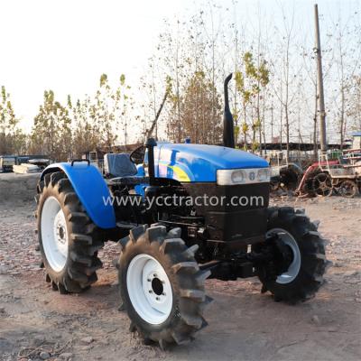 China Farm Work Machinery YCC Used New Tractor Holland 50HP Wheel Farm Tractor Agricultural Machinery for sale