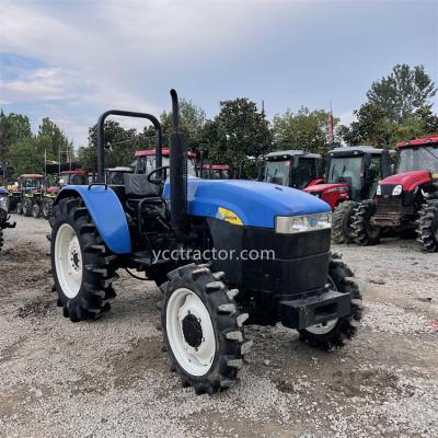 China Farm Work Machinery YCC Used New Tractor Holland 80HP Wheel Farm Tractor Agricultural Machinery for sale
