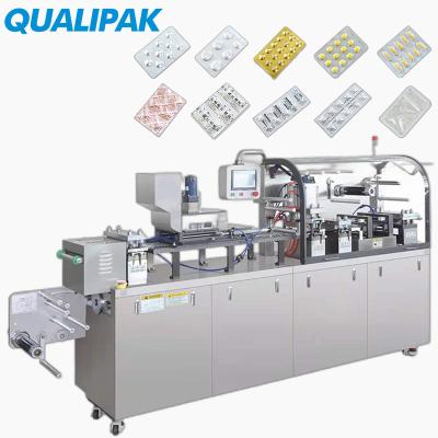 China Automatic Food Qualipak Servo Motor Camera Inspection High Speed Aluminum PVC Blister Packing Machine for sale