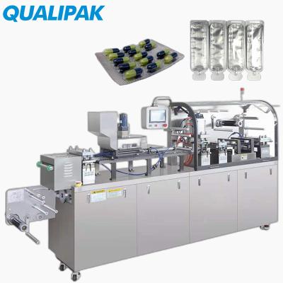 China Qualipak Automatic Plastic Food Pill Aluminum Foil Pill Soft PVC Gel Capsule Tablet Blister Packing Machine for sale