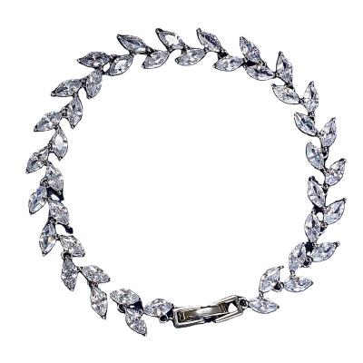 China Boho CLASSIC 925 Sterling Silver Created Engagement Tennis Bracelets Moissanite Wedding Wholesale for sale