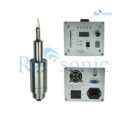 China 30 quilohertz máquina de corte ultrassônica de matéria têxtil de 500 watts para a tela à venda