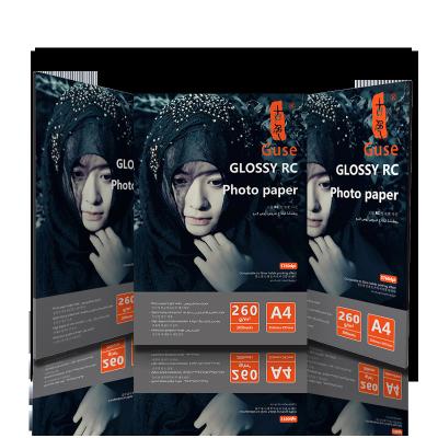 China A4 260gsm Resin Coated Photo Paper , Rc Satin Photo Paper For Inkjet Printer for sale