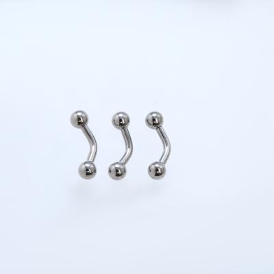 China TRENDY Xingfu ASTM F136 Implant Grade Titanium Internally Threaded Labret Ear Piercing Titanium Body Piercing eyebrow body jewelry for sale
