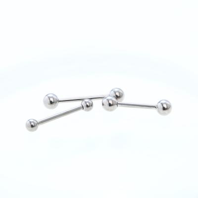 China TRENDY Internally Threaded Straight Barbell ASTM F136 Titanium Nipple Piercing Jewelry In Nipples Straight Barbell Tongue Barbell for sale