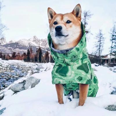 China Factory direct sales pet viable autumn and winter plus warm and cold waterproof cotton snow coat for sale
