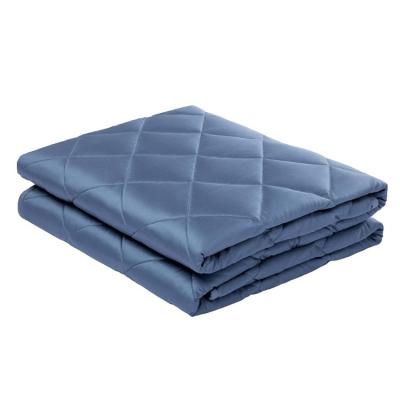 China Anti-Static Premium Bamboo Fiber Weighted Blanket With Glass Beads Worry Relief Promote Normal Deep Sleep Heavy Cotton Blanket Queen for sale