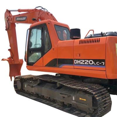 China Affordable Second Hand DOOSAN DH220LC-7 Excavator for Crushing Used Hand Excavators for sale