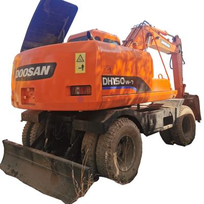 China Low Priced Doosan DH150W Excavator with Strong Power and Overall Soft Steel Design for sale