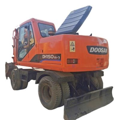 China Affordable DOOSAN DH150W Excavator with Original Hydraulic Pump and Low Working Hours for sale