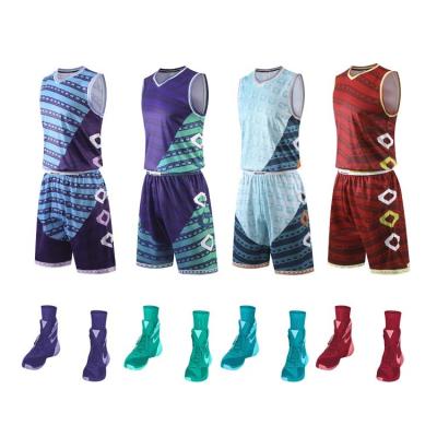 China Cheap Anti-UV Custom Basketball Tank Top Breathable Street Wear Sublimated Basketball Tank Top Uniforms for sale