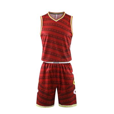 China Custom Wholesale Anti-UV Sublimation Wholesale Custom Men's Basketball Tank Top Pocket Basketball Clothes for sale