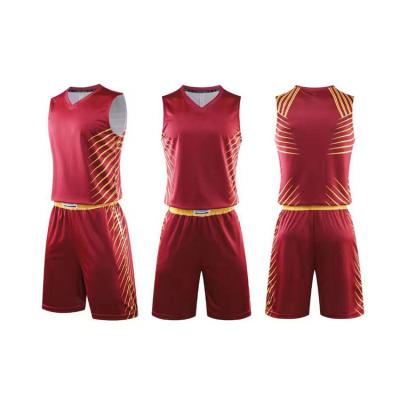 China Custom Made Anti-UV Basketball Wear Manfacture Mesh Training Clothing Boy Basketball Cothes Uniform Set for sale
