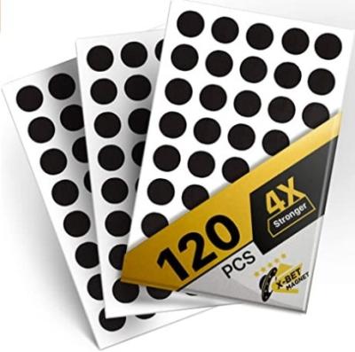 China Anisotropic/isotropic flexible magnetic dots with strong self-adhesive flexible sticky magnets - sheets is alternative to magnetic squares, stickers for sale