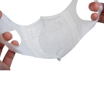 China New Nonwoven Fabric Adult Listing White Disposable Meltblown Fabric Medical Face Masks For Adult for sale