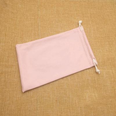 China Glass Sunglasses Packaging 9*18cm Optical Pink Eyeglass Bags Grade Soft Packet Pouch For Eyewear Fiberglass Sunglasses Glasses Bag for sale