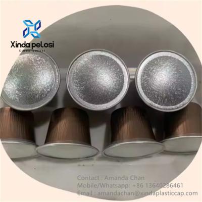 China Aluminum Empty Coffee Capsules Custom Coffee Capsules With Foil Lid for sale