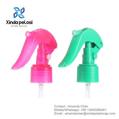 China Plastic PP Custom Fine Mist Mini Trigger Sprayer For Hair Care Plastic Bottle for sale