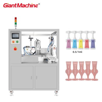 China Pharmaceuticals 5 Heads Monodose Plastic Tube Single Dose Plastic Ampoule Tube Filling Sealing Machine for sale