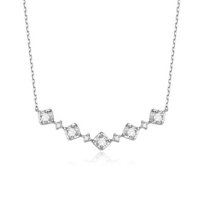 China Simple Design 18k Gold Lab-Grown Diamond Pendant Daily Style Pendant White Diamond jewelry for party for sale