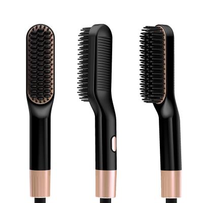 China Ceramic Electric Brush For Combs Barber Salon New Elements Hair Custom Straightener 3 Speed Straightening Functional Type Hot for sale