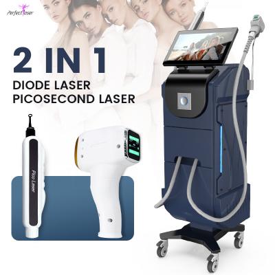 China FDA 5 miljoen schoten 808nm Diode Laser Haarverwijdering Picoseconden Huid Pigmentatie Verwijdering Machine Te koop