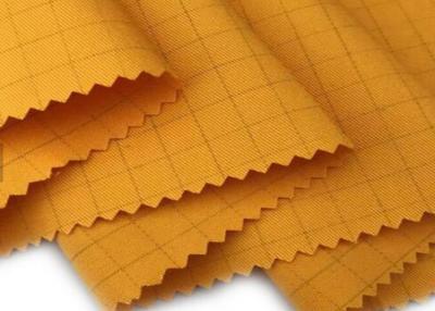 China EN1149 Antistatic conductive Wire Fabric Oil Repellent 60 Cotton 40 Polyester for sale