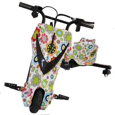 China With LED Light / Stretch Pipe Mini Drift Scooter Three Wheel Speed Drift Car Kids Drift Car Flip Kart Tricycle Electric Scooter for sale
