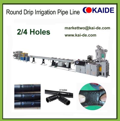 China 4 holes drip irrigation pipe making machine/China high speed drip machine factory for sale