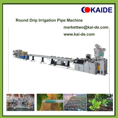 China Iran 2/4/6 holes Round Drip Irrigation Pipe Production Line/drip irrigation roud pipe machine price for sale