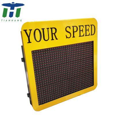 China Solar Powered Radarwarner Speed Radar Detection Speed Display 510*380 Or Customized for sale