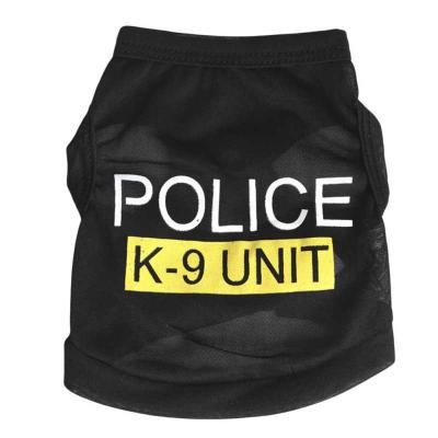 China Viable Police Costumes Fashion Hot Chihuahua Custom Puppy Cat Pet Wholesale Dog Apparel Clothes for sale