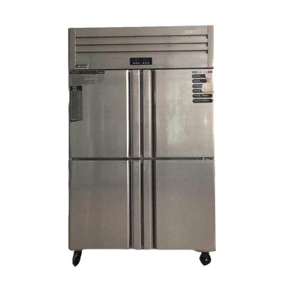 China Double-temperature industrial freezer upright double door refrigerators and freezers use for freezing for sale