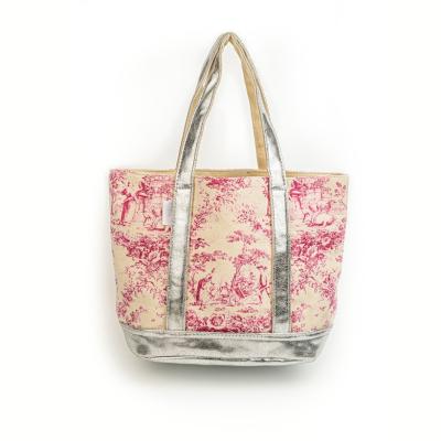 China New Developed Handled Mix-color Portable Retro Straps Handheld Sack Canvas Bag for sale