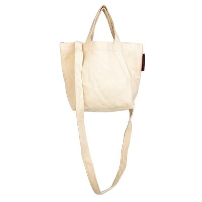 China Good Quality Double Handle Grocery Tote Bag Eco-friendly Empty Custom Logo Shopping Bag Cotton Canvas Bag for sale