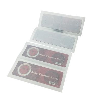 Κίνα UHF RFID αυτοκόλλητη ετικέττα ετικεττών ανεμοφρακτών, αντι αυτοκόλλητη ετικέττα ετικετών μεταφοράς RFID για τη διαχείριση οχημάτων προς πώληση