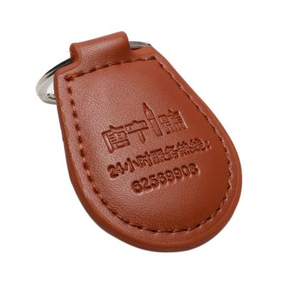 China Zugriffskontrolleledernes RFID NFC Keyfob fertigte Größe besonders an zu verkaufen