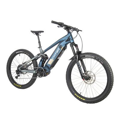 China Big Power Off Road 11 Speed Aluminum Alloy Electric Bicycle 48v 500w Mid Drive Full Suspension E-bike Mountain Bike for sale