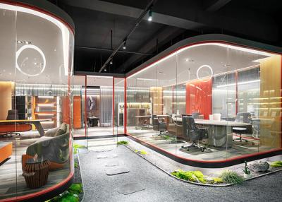 China Maximiza la penetración de la luz natural Pared divisoria de vidrio Luxury Appeal Pared divisoria en venta