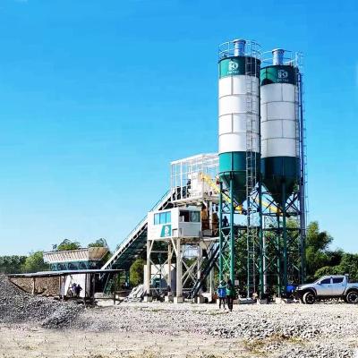 China Construction works HZS35 Concrete Mixing Plant Water Mixing Concrete Mixing Plant Mobile Concrete Batching Plant For Sale for sale
