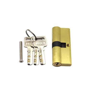 China 54mm Zinc Alloy Mortise Double Open Door Lock Cylinder With Normal Key for sale