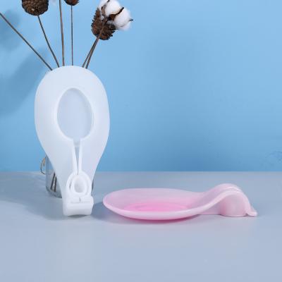 China DIY Sustainable Spoon Tray Coaster Silicone Mold Silicone Molds Resin Hot Push for sale